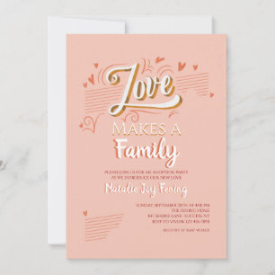 Invitación de Adopción de Amor/Fiesta