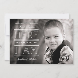 Invitación de adopción de foto neutral de género