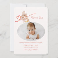 Invitación de adopción de fotos para siempre