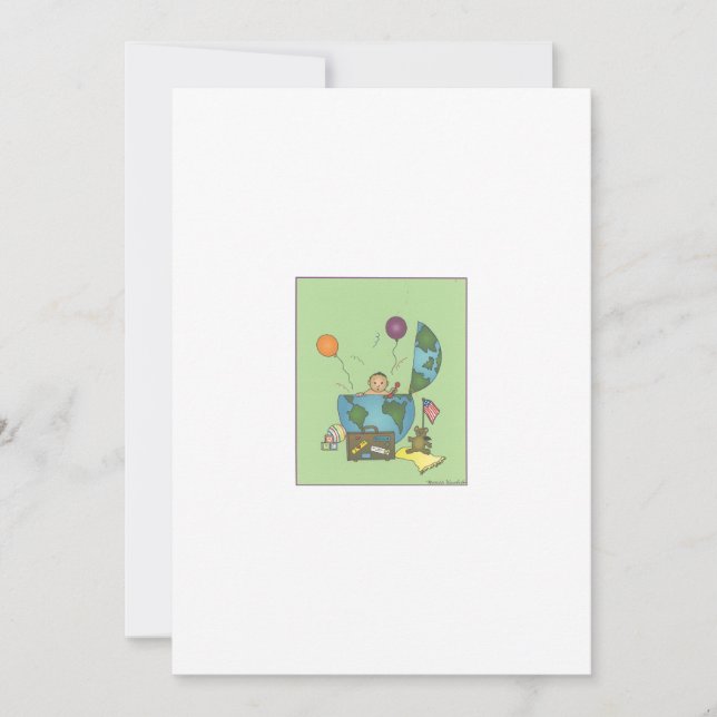 Invitación de Adopción Mundial de Bienvenida (Anverso)