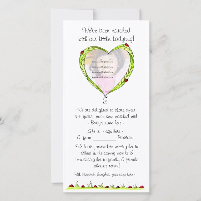 Invitación de adopción que acaba de igualarse (Anverso)