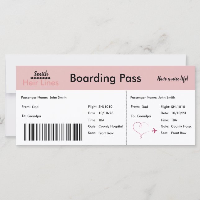 Invitación de adopción temática de viajes Niña (Anverso)