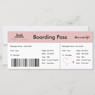 Invitación de adopción temática de viajes Niña