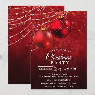Invitación de Adorno de Navidad