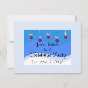 Invitación de Adorno de Navidad