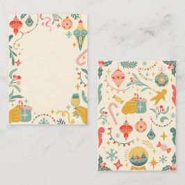 Invitación de adornos de fiesta de Navidad