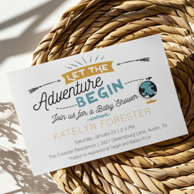 Invitación de Adventure Baby Shower (Subido por el creador)