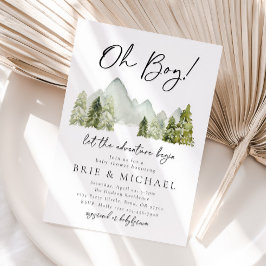 Invitación de Adventure Baby Shower | Bosque