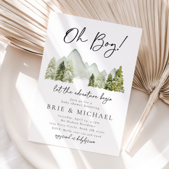 Invitación de Adventure Baby Shower | Bosque (Subido por el creador)