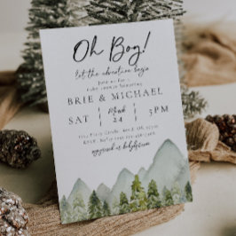 Invitación de Adventure Baby Shower | Bosque