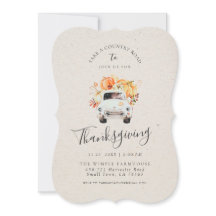 INVITACIÓN DE AGRADECIMIENTO | Cosecha de otoño rú