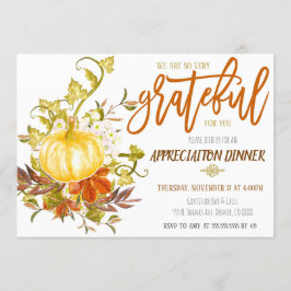 Invitación de Agradecimiento de Otoño, Agradecido
