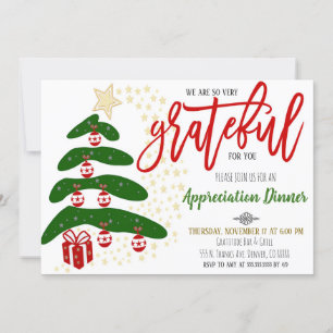 Invitación de Agradecimiento Navideño, Corporativo
