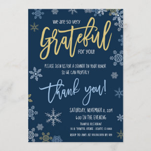 Invitación de Agradecimiento Navideño, Fiesta Corp
