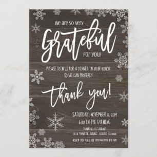Invitación de Agradecimiento Navideño, Fiesta Corp