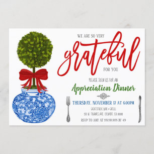 Invitación de agradecimiento por vacaciones, agrad