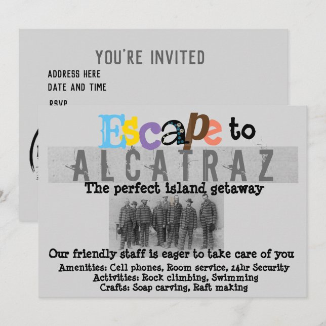 Invitación de Alcatraz (Anverso / Reverso)