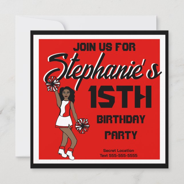 Invitación de alegría roja #1 (Anverso)