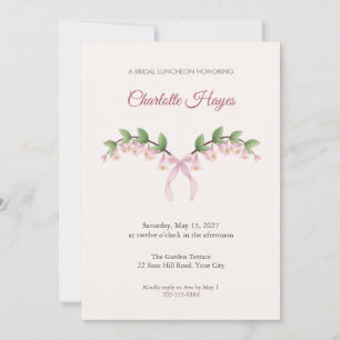 Invitación de Almuerzo Nupcial con Rocios de Beaut