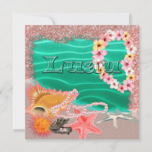 Invitación de Aloha Hawaiian Luau