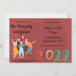 Invitación de amigos de vacaciones felices