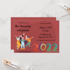 Invitación de amigos de vacaciones felices