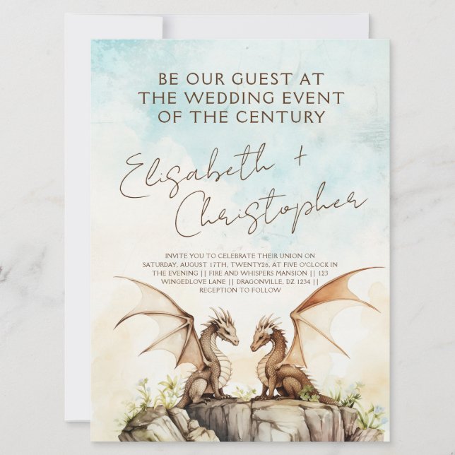 Invitación de amor a dragón (Anverso)