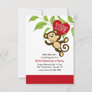 Invitación de amor a mono