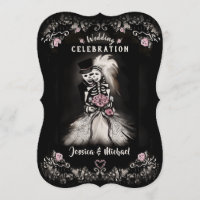 Invitación de amor al cementerio de Boda Bride Gro