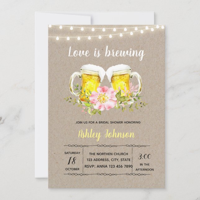 Invitación de amor de compromiso que está surgiend (Anverso)