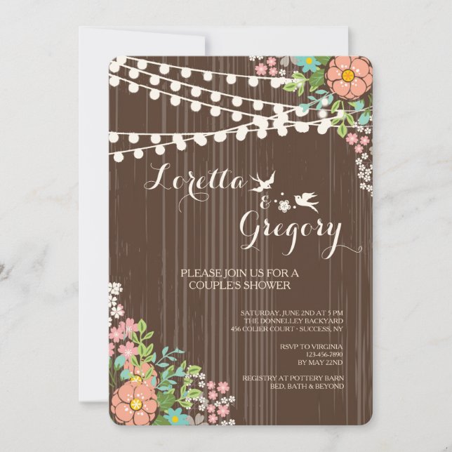 Invitación de amor de primavera (Anverso)