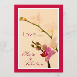Invitación de Amor Orquídea
