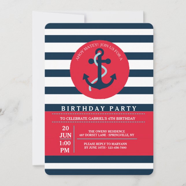 Invitación de Anchor Bay (Anverso)