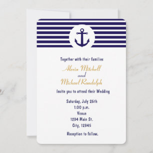 Invitación de Ancla Náutica a Rayas Azules Mariner