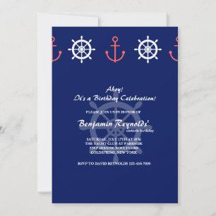 Invitación de Ancla y Timón
