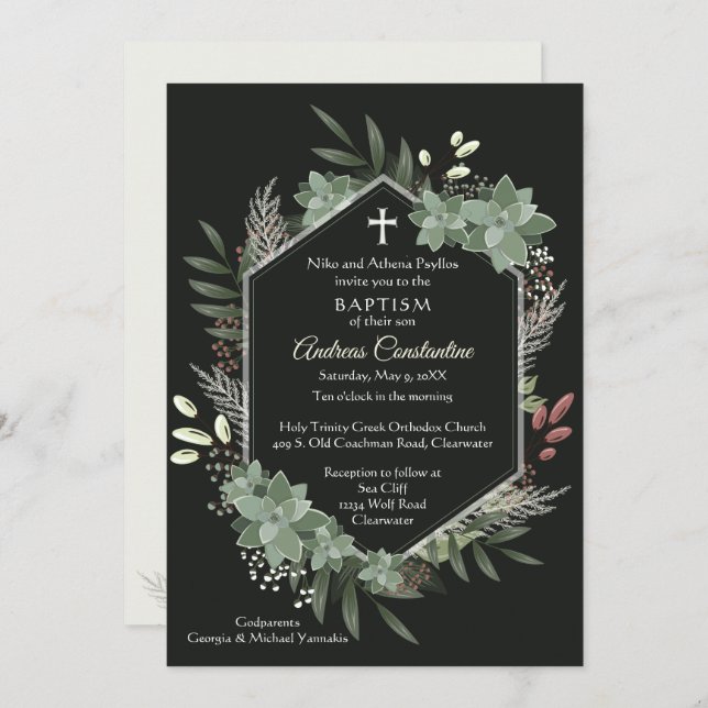 Invitación de Andreas Uno (Anverso / Reverso)