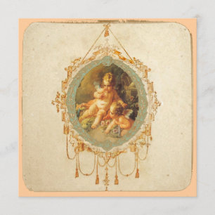Invitación de Angel Cherubs Guardar las tarjetas d