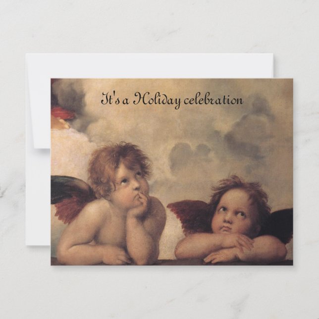 Invitación de Angel navidades (Anverso)