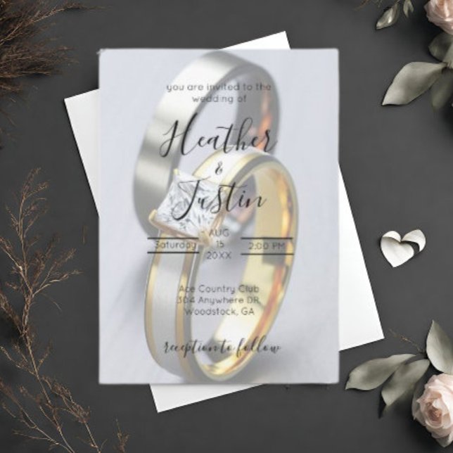 Invitación de anillos de compromiso de boda (Subido por el creador)
