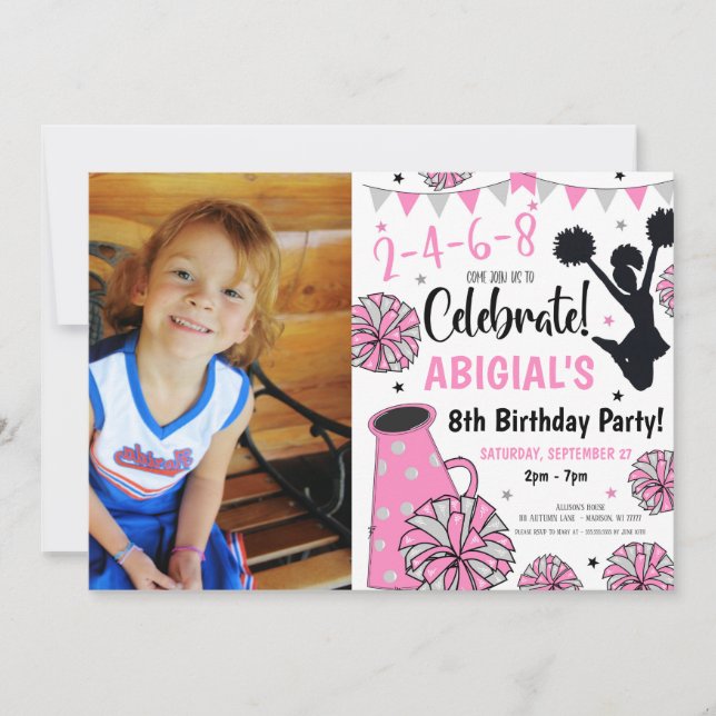 Invitación de animadora (Anverso)