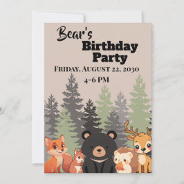 Invitación de Animales del Bosque