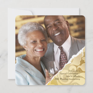 Invitación de Aniversario con Foto de Bordes Desga