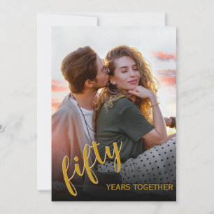 Invitación de aniversario de boda elegante