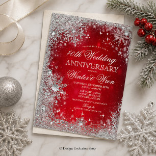 Invitación de aniversario de boda en vacaciones de
