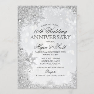 Invitación de aniversario de boda en vacaciones de