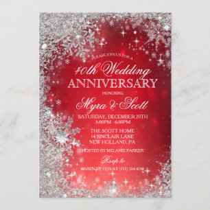 Invitación de aniversario de boda en vacaciones de