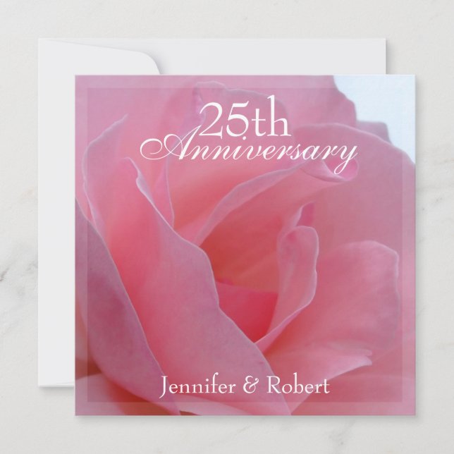 Invitación de aniversario de bodas (Anverso)