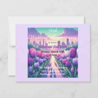Invitación de aniversario de bodas 50 Ciudad Paisa