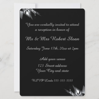 Invitación de aniversario de bodas de 25 años con 