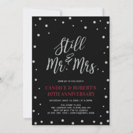 Invitación de aniversario de bodas de 40 años Silv